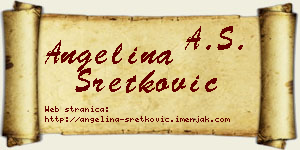 Angelina Sretković vizit kartica